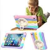 Apple iPad 5. Nesil 9.7" Kılıf Renkli Strap Zırh Case 2017 A1822 A1823