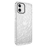 Apple iPhone 12 Kılıf Bumper Şeffaf Buzlu Kapak
