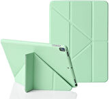 iPad 2 3 4 Kılıf Trifolding Arkası Silikon Smart A1395 A1396 A1397 A1416 A1430 A1403 A1458 A1459-460