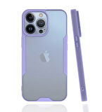 Apple iPhone 13 Pro Kılıf Kenar Renkli Kamera Korumalı Mat Kapak