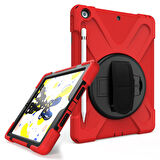 Apple iPad Air 2 9.7 Kılıf Defender Askılı Zırhlı Tank Case A1566 A1567