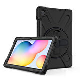 Samsung Galaxy Tab S6 Lite 2024 P620 P610 Kılıf Defender Askılı Zırhlı Tank Case 13-15-17
