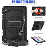 Samsung Galaxy Tab S6 Lite 2024 P620 P610 Kılıf Defender Askılı Pars Case Fuji 13-15-17