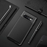 Samsung Galaxy S10 Kılıf Karbon Silikon Case