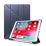 Apple iPad Air 2 9.7 Kılıf Kalem Bölmeli Trifolding Case A1566 A1567