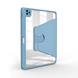 Apple iPad Pro 12.9 4. Nesil Kılıf Şeffaf Dönebilen Kalem Bölmeli A2229 A2069 A2232 A2233