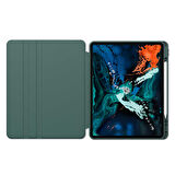 Apple iPad 9. Nesil 10.2" Kılıf Şeffaf Dönebilen Kalem Bölmeli A2602 A2603 A2604 A2605