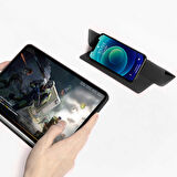 Apple iPad 9. 8. 7. Nesil 10.2" Kılıf Kalem Bölmeli Şeffaf Case A2602 A2603 A2604 A2605