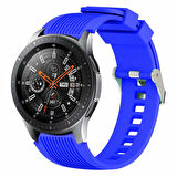 Samsung Galaxy Watch Gear S3 / 46mm / 3 45mm Kordon Çizgili Silikon Kordon
