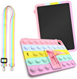 Apple iPad Air 5 10.9" 2022 M1 Kılıf Cute Dolls Standlı Eğlenceli 3D Karekterli Çocuk Kılıfı A2588 A2589 A2591