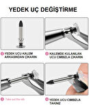 Dokunmatik Tablet Telefon Kalemi +1 Yedek Uç Renk Geçişli Passive Stylus Bilgisayar Kalem