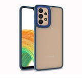 Samsung Galaxy A73 Kılıf Kamera Nikelaj Kenar Renkli Kapak