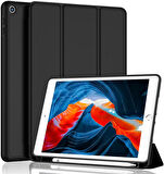 Apple iPad 9. Nesil 10.2" 2021 Kılıf Kalem Bölmeli Smart Case A2602 A2603 A2604 A2605