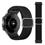 Huawei Watch 3 GT GT2 GT2e GT3 GT4 GT5 Pro 46mm Ultimate SE Elite Kordon Örgü Tokalı Kordon