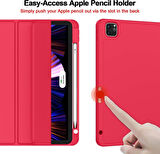 Apple iPad Pro 12.9 4. Nesil ve 3. Nesil Kılıf Pen Charge Kalem Bölmeli 2018 - 2020