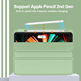 Apple iPad Pro 12.9 4. Nesil ve 3. Nesil Kılıf Pen Charge Kalem Bölmeli 2018 - 2020