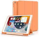 Apple iPad 7. Nesil 10.2" Kılıf Kalem Bölmeli Smart Case A2197 A2198 A2200