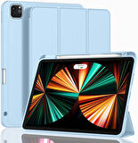 Apple iPad Pro 12.9 6. Nesil 5. Nesil Kılıf Pen Charge Kalem Bölmeli 2021-2022