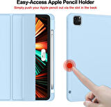 Apple iPad Pro 12.9 6. Nesil 5. Nesil Kılıf Pen Charge Kalem Bölmeli 2021-2022