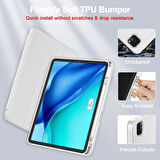 Apple iPad Pro 12.9 6. Nesil 5. Nesil Kılıf Pen Charge Kalem Bölmeli 2021-2022