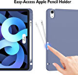 Apple iPad Air 4/5. Nesil 10.9" Kılıf Pen Charge Kalem Bölmeli (10.Nesil Değildir)