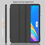 Apple iPad Pro 12.9 3. 4. 5. 6. Nesil Kılıf Kalem Bölmeli Smart Case