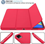 Apple iPad Pro 12.9 3. 4. 5. 6. Nesil Kılıf Kalem Bölmeli Smart Case