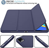 Apple iPad Pro 12.9 3. 4. 5. 6. Nesil Kılıf Kalem Bölmeli Smart Case
