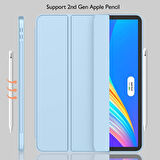 Apple iPad Pro 12.9 3. 4. 5. 6. Nesil Kılıf Kalem Bölmeli Smart Case