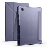 Samsung Galaxy Tab A8 10.5 SM-X200 X205 X207 Kılıf Kalem Bölmeli Trifolding Case