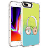 Apple iPhone 8 Plus Kılıf Kamera Korumalı Renkli Desenli Korn Kapak