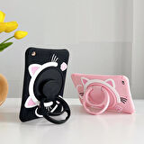 Samsung Galaxy Tab A 8.0 T290 T295 T297 Kılıf Cute Dolls Standlı Eğlenceli 3D Karekterli Çocuk Kılıfı