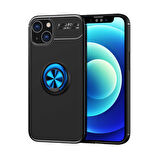 Apple iPhone 14 Kılıf Yüzüklü Magnetli Ravel Case Kapak