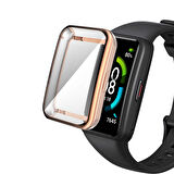 Huawei Band 7 Silikon Parlak Renkli Ekran Koruyuculu Kasa Koruyucu 02