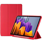 Samsung Galaxy Tab S7 FE / S7 Plus S8 Plus 12.4" Kılıf Kalem Bölmeli Smart Case X800 T730 T970
