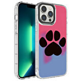Apple iPhone 14 Pro Max Kılıf Kamera Korumalı Renkli Desenli Korn Kapak