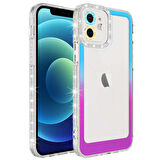 Apple iPhone 11 Kılıf Simli Renk Geçişli Park Kapak