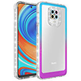 Xiaomi Redmi Note 9 Pro Kılıf Simli Renk Geçişli Park Kapak