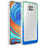 Xiaomi Redmi Note 9 Pro Kılıf Simli Renk Geçişli Park Kapak