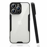 Apple iPhone 14 Pro Max Kılıf Kenar Renkli Kamera Korumalı Mat Kapak