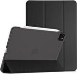 Apple iPad Pro 12.9 6. Nesil M2 Kılıf PU Deri Smart Standlı Case A2436 A2437 A2764 A2766