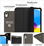 Apple iPad 11.Nesil A16 11inç/10.Nesil 10.9inç Kılıf PU Deri Smart Standlı Case