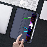 Apple iPad Pro 12.9 6. Nesil 2022 Kılıf Pen Charge Kalem Bölmeli A2436 A2437 A2764 A2766