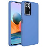 Xiaomi Redmi Note 10 Pro Kılıf Metal Çerçeve Lansman Silikon Kapak