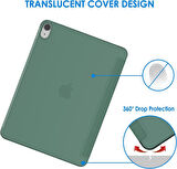 Apple iPad Air 5 10.9 2022 M1 Kılıf PU Deri Smart Standlı Case A2588 A2589 A2591