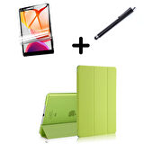 Apple iPad 7. 8. 9. Nesil 10.2 Kılıf Set PU Deri Smart Tablet Kilifi Ekran Koruyucu + Kalem