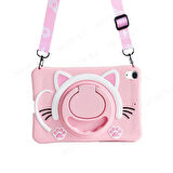 Apple iPad 11.Nesil A16 11inç/10.Nesil 10.9inç Kılıf Cute Dolls Standlı Eğlenceli 3D Karekterli Çocuk Kılıfı