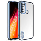 Xiaomi Redmi Note 8 Kılıf Kamera Korumalı Logo Gösteren Şeffaf Kapak