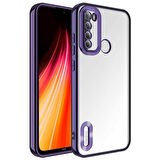 Xiaomi Redmi Note 8 Kılıf Kamera Korumalı Logo Gösteren Şeffaf Kapak