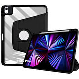 Apple iPad 11.Nesil A16 11inç/10.Nesil 10.9inç Kılıf Termik Kalem Bölmeli Dönebilen Standlı Kılıf Smart Case